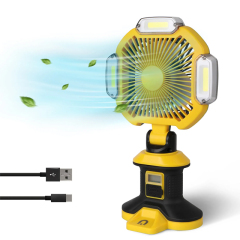 Rechargeable LED Work Light with Cordless Fan: A Multifunctional Lighting Solution for Outdoor and Indoor Use