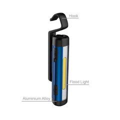 500 Lumens Super Bright COB Slim LED Work Light-Flashlight with Magnet Clip for Hands-Free Use