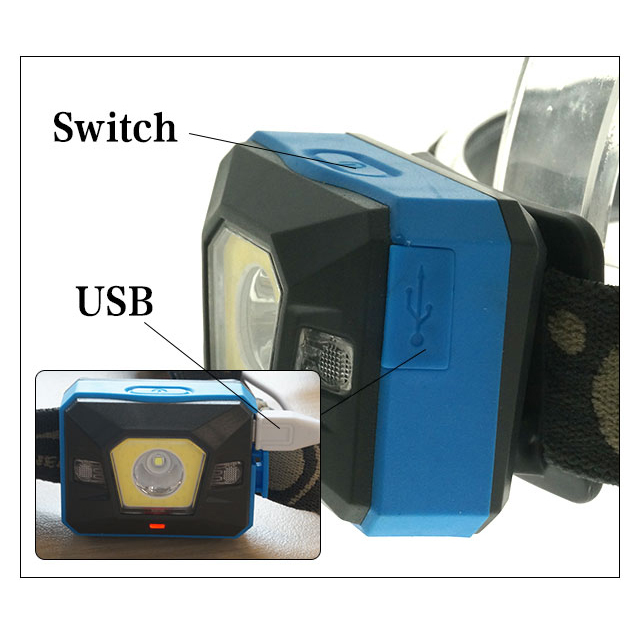 Brand new Flexible high power Rechargeable illuminated Cycling bike Waterproof customize logo Hiking LED Camping light Head lamp