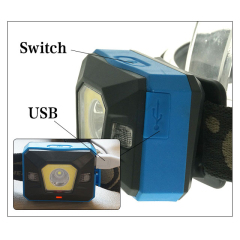Brand new Flexible high power Rechargeable illuminated Cycling bike Waterproof customize logo Hiking LED Camping light Head lamp