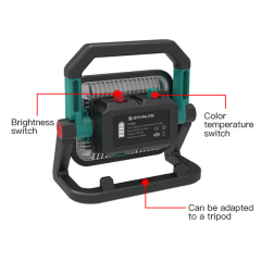 New design  Super Bright Rechargeable Magnetic Adjustable Color temperature Foldable  garage LED Working Torch light Flashlight