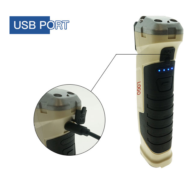 Innovation ABS flashlight Rechargeable Magnetic Repairing Waterproof Work light