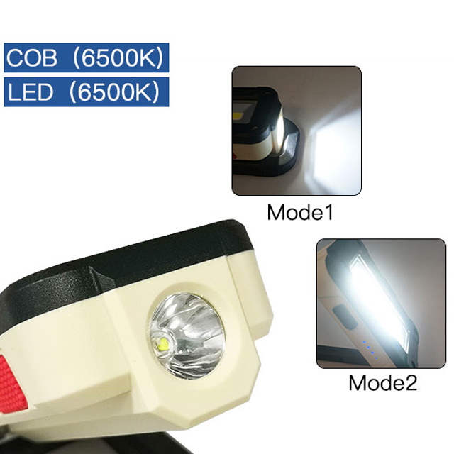 Work zone ABS Torch 400 lumens Rechargeable Repairing Magnetic Waterproof Work light