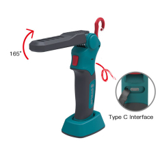 Professional Charging base Ultra Bright Rechargeable Magnetic Carabiner Foldable  Tools LED Working Torch light Flashlight