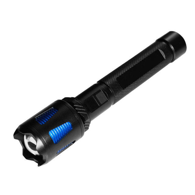IPX6 10000 lumen Long-Range Zoomable Tactical Rechargeable Search Flashlight for Hunting, Camping, and Emergency Rescue Operations