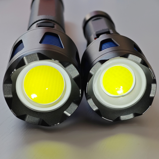 IPX6 10000 lumen Long-Range Zoomable Tactical Rechargeable Search Flashlight for Hunting, Camping, and Emergency Rescue Operations