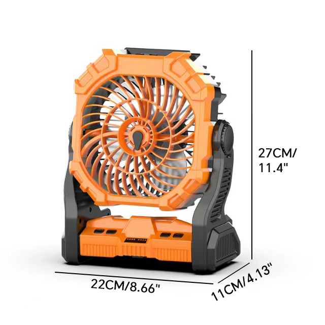 Portable Misting Fan with 7800mAh Battery and 200mL Tank for Outdoor Cooling, RGB LED Light, and Foldable Design for Camping and Emergency Use