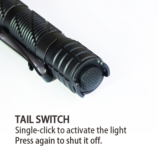 IPX7 1500 Lumen EDC Pen Light with Dual Switches & 2AA Dual Power: USB-C Rechargeable Tactical Flashlight for Outdoor and Emergency Use