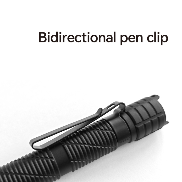 IPX7 1500 Lumen EDC Pen Light with Dual Switches & 2AA Dual Power: USB-C Rechargeable Tactical Flashlight for Outdoor and Emergency Use