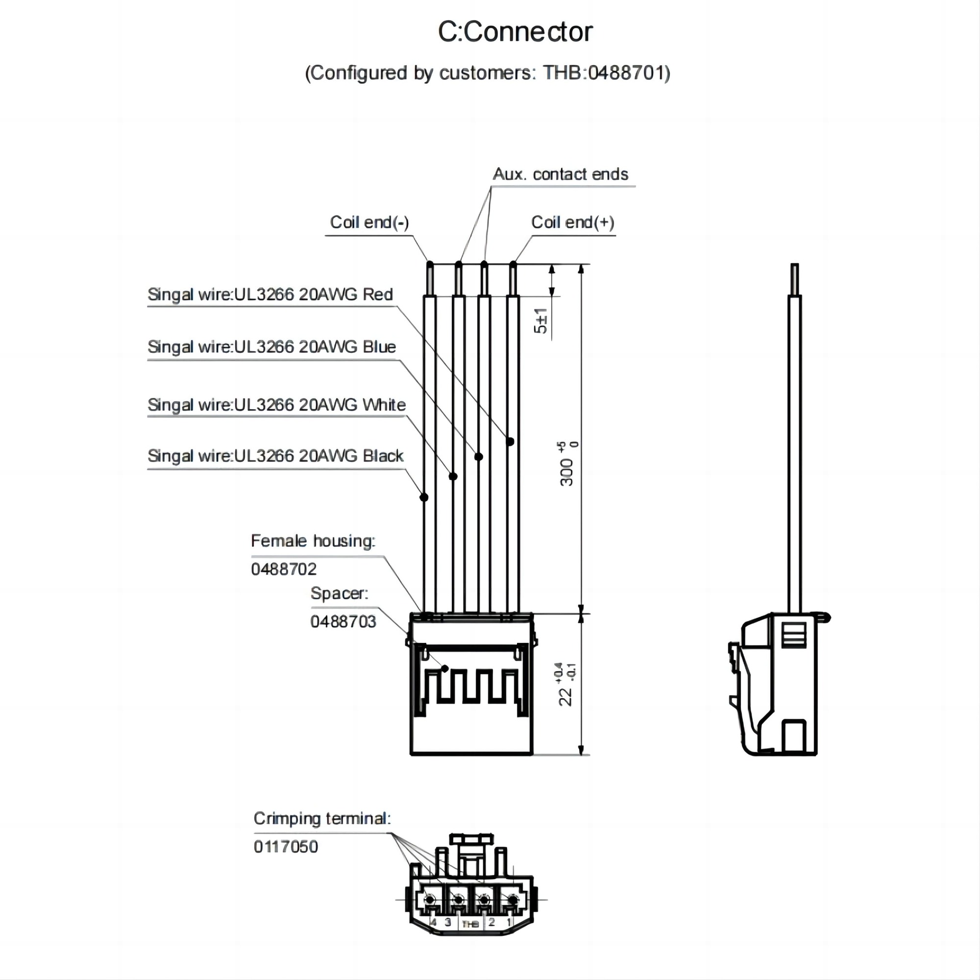 HFE88P-150 Product Dimension Drawing