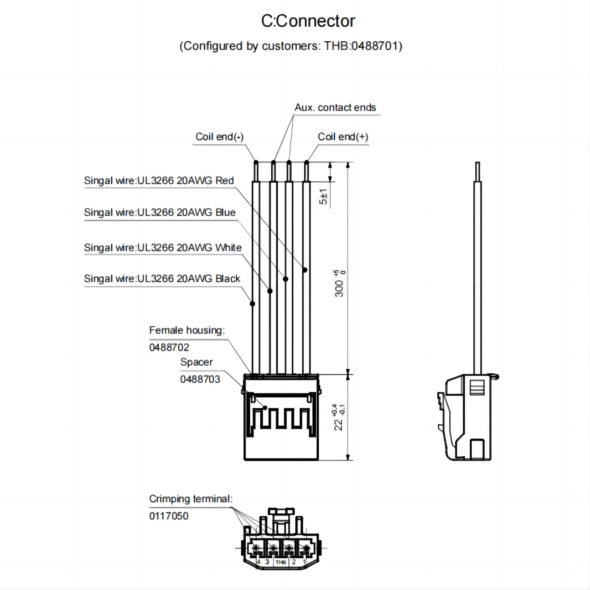 HFE88P-150 Product Dimension Drawing