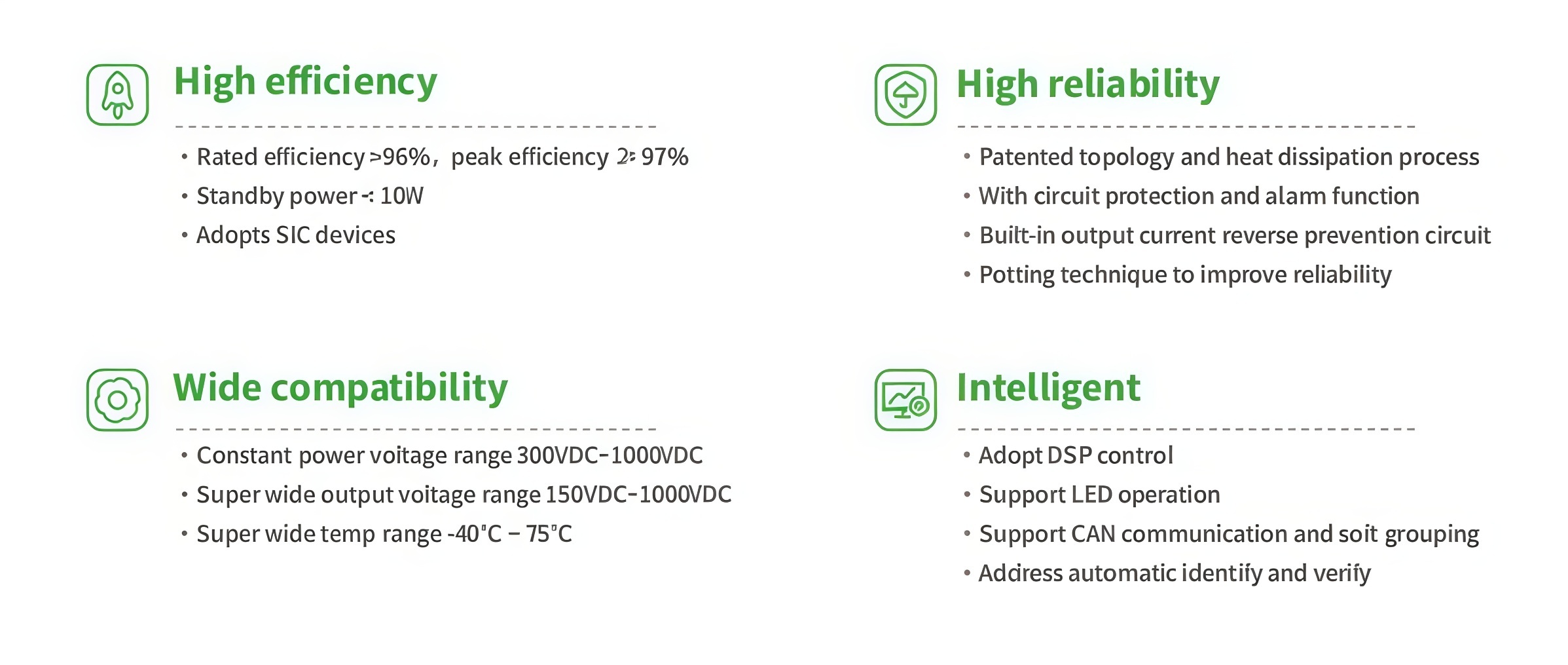 DCDC Converter for Energy Storage 150V~1000V 40kw BA100040SW-SiC(EU) Electrical Machine