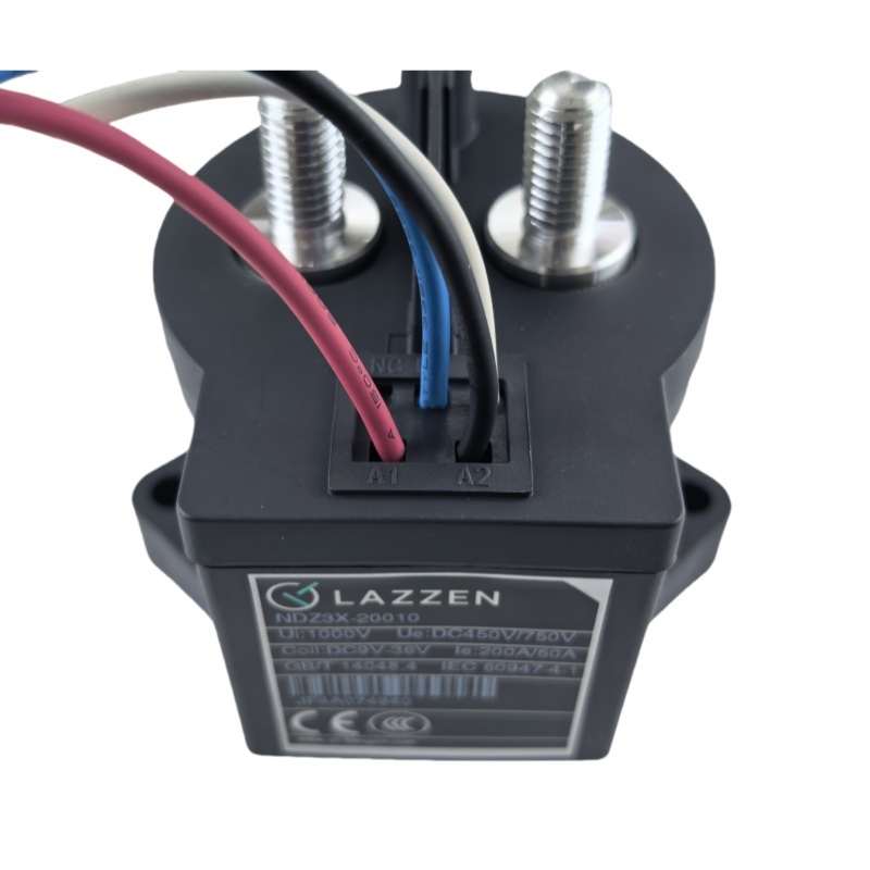 DC Contactor  NDZ3X-20010 Lazzen 200A 1000VDC Coil 12V High Voltage Epoxy DC Contactor Charging Pile Station