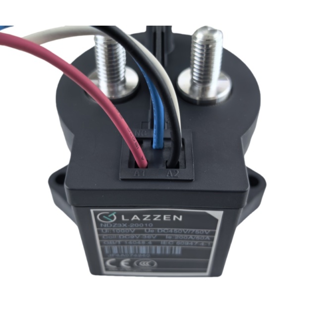 DC Contactor  NDZ3X-20010 Lazzen 200A 1000VDC Coil 12V High Voltage Epoxy DC Contactor Charging Pile Station