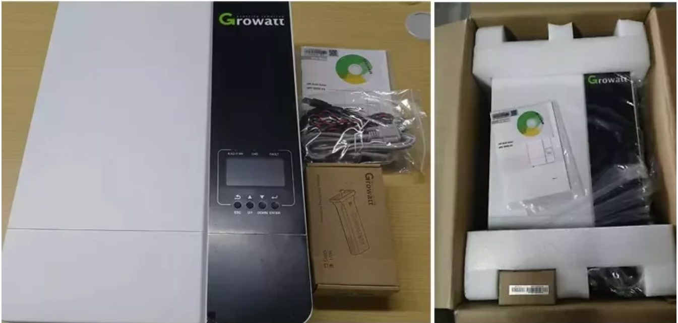 Hybrid Solar Inverter Growatt DC/AC Power Solar Inverter 6KW Power New Energy Storage