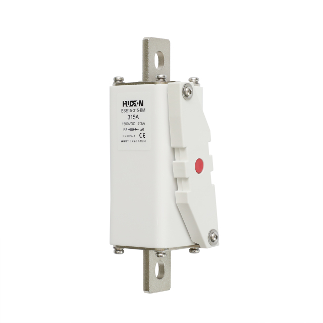 Hudson Fuse ESE15-315-BM DC Fuses 1500V 100A High Voltage 150kA Breaking Capacity UL248-13 Certified Copper Ceramic for EV