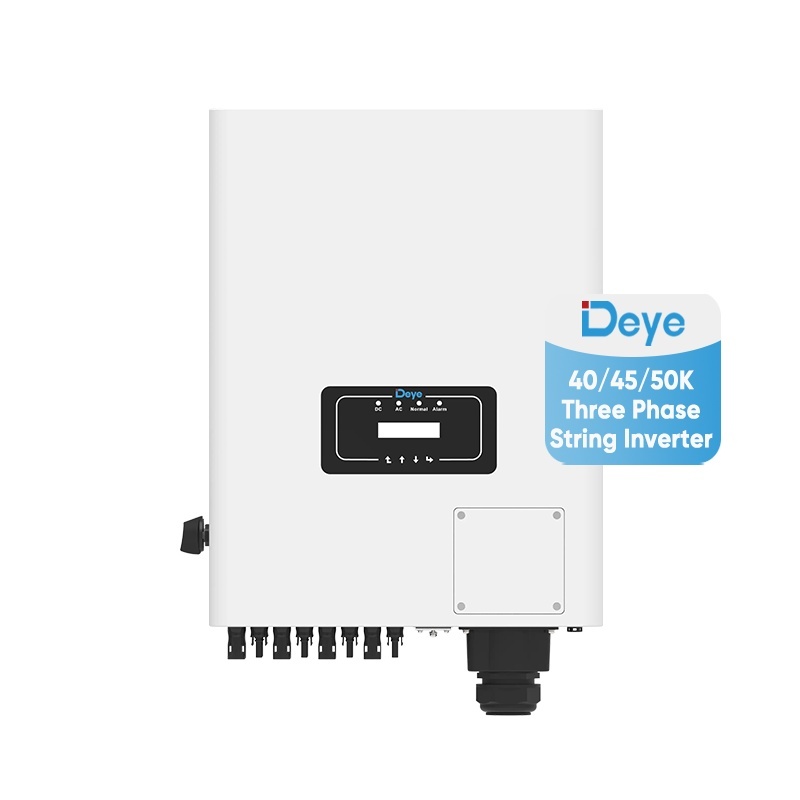Deye 220/380V Commercial Pure Sine Wave Inverter 40kW 45KW 50kW On-grid 3 Phase String Inverter WIFi RS485/RS232