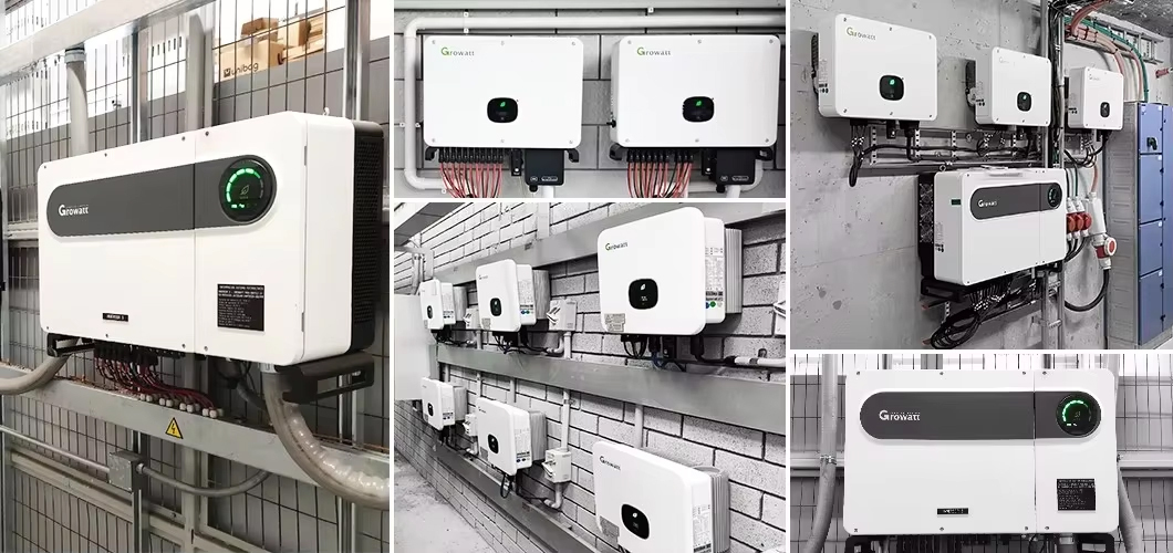 On Grid 125KW 136KW 150KW Growatt Solar Inverter 3 Phase 480V