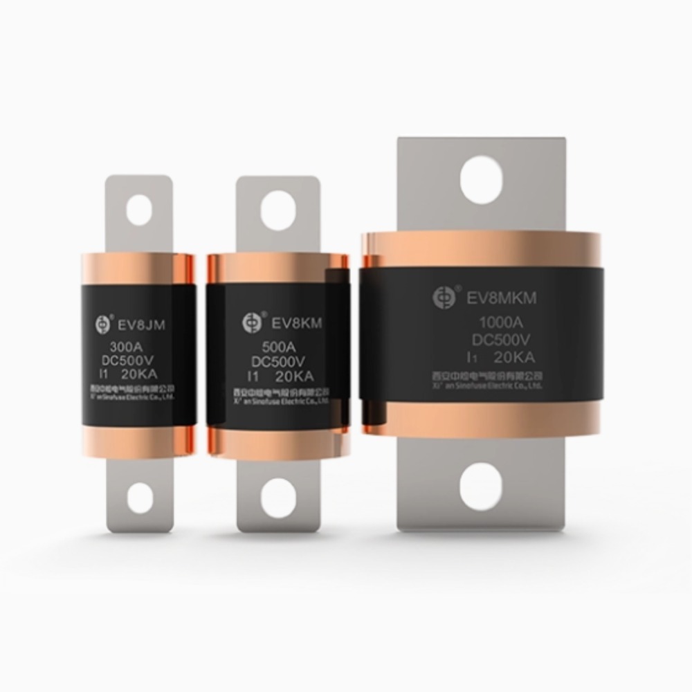 Sinofuse EV8MKM Ceramic DC500V High Breaking Capacity 20kA Mega Fuse 500A-1000A for Mining & Electric Ships JASO D622