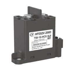 HFE82V-200D HONGFA High Voltage DC Contactor 450V & 750V 200A 24V/12V DC 300kW 50Hz