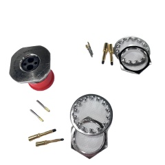 Plug and Seat Direct Push-type Quick Connection TNC Power Aluminum Connector C10514N1-04-4-1 Socket