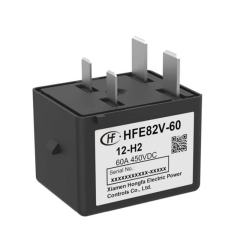 HFE82V-60 HONGFA High Voltage DC Contactor 450V 750V 60A,HFE82V-60 HONGFA High Voltage DC Contactor 450V 750V 60A 24V DC 12V DC 2 Phase 54kW