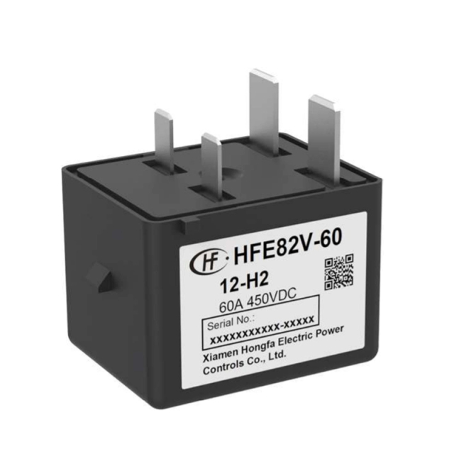 HFE82V-60 HONGFA High Voltage DC Contactor 450V 750V 60A,HFE82V-60 HONGFA High Voltage DC Contactor 450V 750V 60A 24V DC 12V DC 2 Phase 54kW