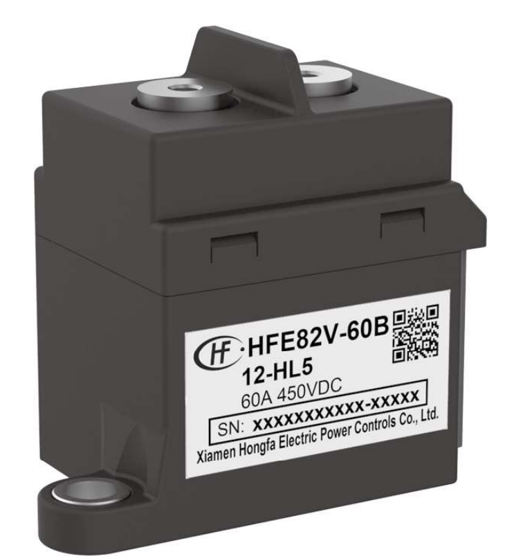 HFE82V-60B HONGFA High Voltage DC Contactor 60A,HFE82V-60B HONGFA High Voltage DC Contactor 450V 750V 60A 24V DC 12V DC 2 Phase 54kW