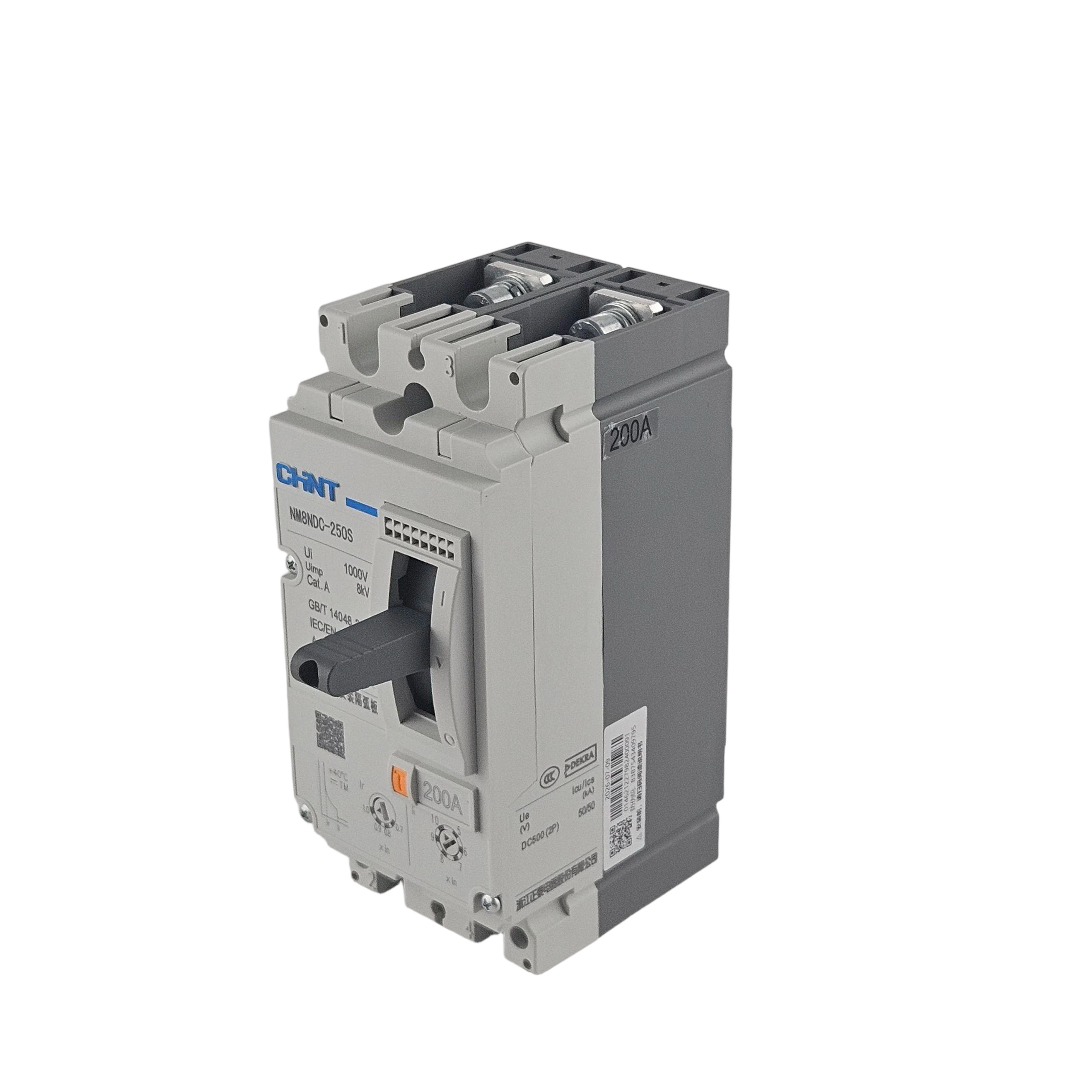 CHINT Circuit Breaker NM8NDC-250S 1P 2P 3P 4P 690V,CHINT Circuit Breaker NM8NDC-250S 1P 2P 3P 4P 690V,Beian New Energy | Lithium Battery, ESS System, DC Contactor Supplier