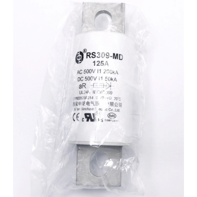 SINOFUSE RS309-MD-EV 125A 150A 175A 200A 500VDC Fuse,SINOFUSE RS309-MD-EV 125A 150A 175A 200A 500VDC High Voltage DC AC Fuses for EV Charger ESS Solar Fuse,Beian New Energy | Lithium Battery, ESS System, DC Contactor Supplier