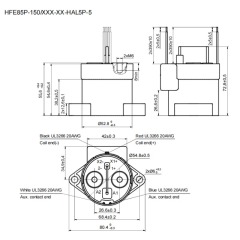 HFE85P-150 HONGFA High Voltage DC Contactor 1000V 150A
