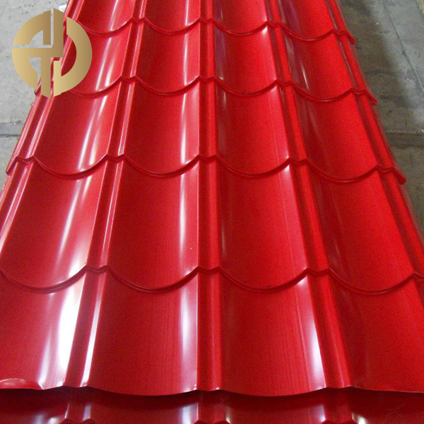 Teja de acero con recubrimiento de color