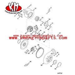 turbocharger 3599238 Engine parts kta19 qsk19