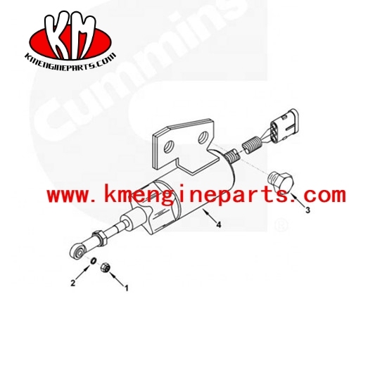 Dong Feng 24V solenoid fuel pump 3991168 4BT engine parts