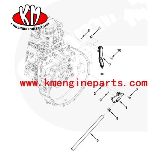 2830405 crankcase breather tube 4BT 6BT engine parts