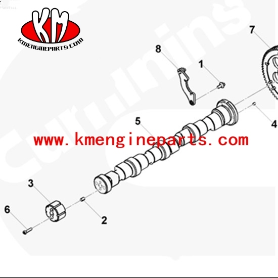 Dong Feng 4BT 6BT Engine camshaft 3977547 spare parts
