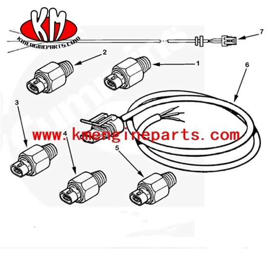 3056350 3408624 4327014 Temperature Switch L10 engine parts