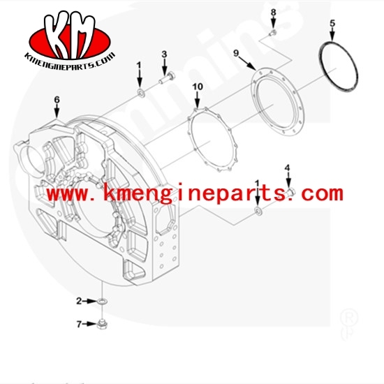 XCEC 3165666 Flywheel Housing QSM11 M11 engine parts