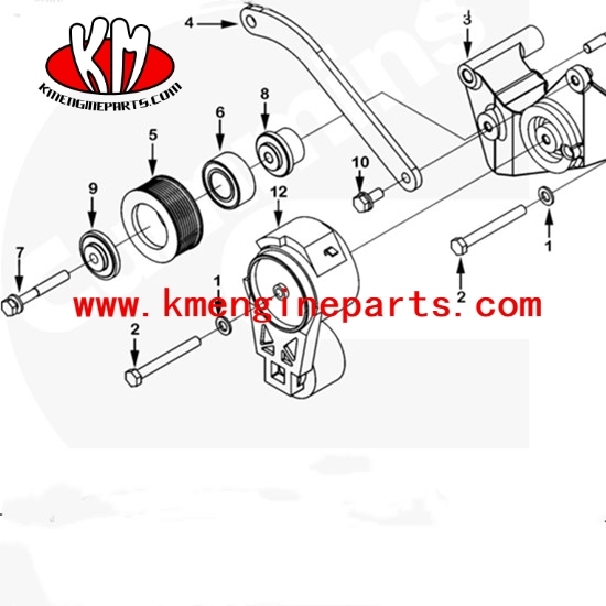 XCEC 3104213 Alternator Support M11 QSM11 engine parts