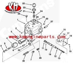 chongqing nta855 n14 engine parts 3076040 Fuel Pump Adjusting Screw