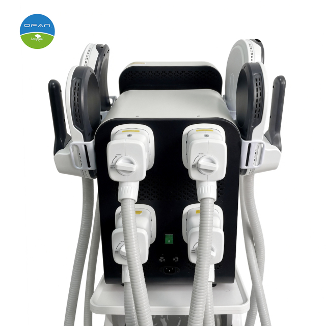 OFAN Portable 3500W 150Hz EMS+RF Muscle Sculpting Machine | 4 Handles Super Power,Portable EMS RF Machine 3500W Body Sculpt 4 Handles