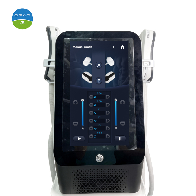 OFAN Portable 3500W 150Hz EMS+RF Muscle Sculpting Machine | 4 Handles Super Power,Portable EMS RF Machine 3500W Body Sculpt 4 Handles
