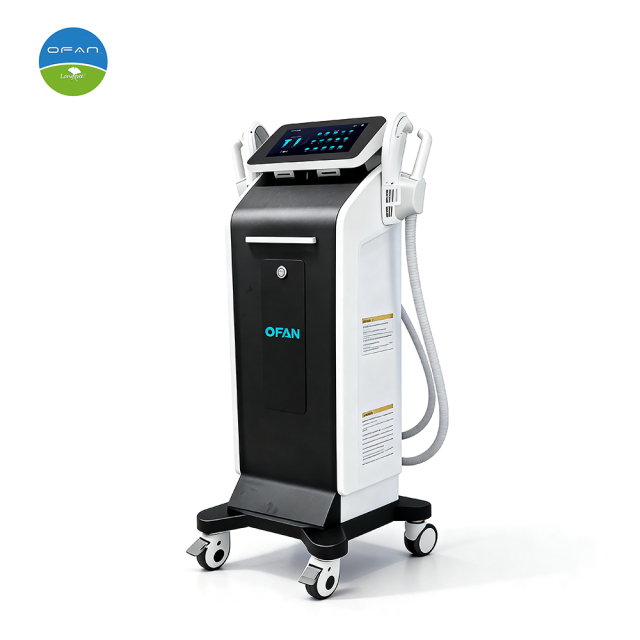 OFAN Vertical 4 Handles EMS RF Slimming Machine,OFAN EMS RF Body Contouring Machine 4 Handles