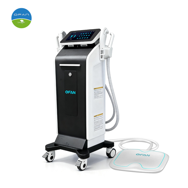 OFAN Vertical 4 Handles EMS RF Slimming Machine,OFAN EMS RF Body Contouring Machine 4 Handles