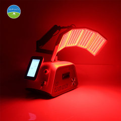 Portable 7 Color PDT LED Facial Skin Machine RF Microcurrent Ultrasonic Beauty Device,7 Color PDT LED RF Microcurrent Facial Beauty Machine for Skin Rejuvenation