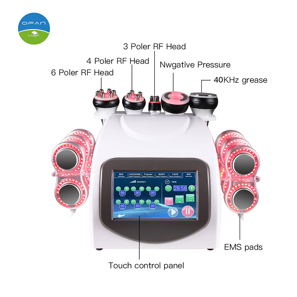6 in 1 40K Cavitation Machine RF Body Slimming Device
