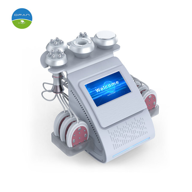 80K Cavitation Machine 6 in 1 RF Vacuum Slimming System