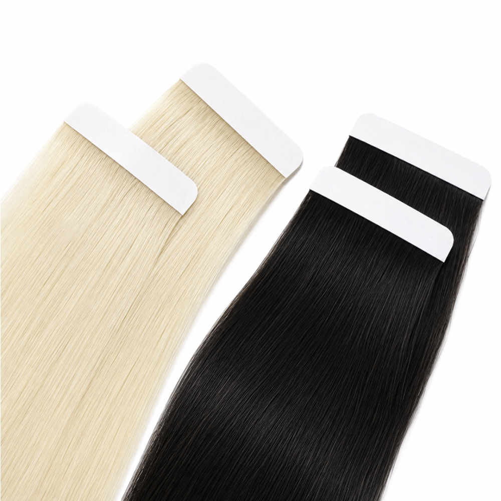 Sample-Tape(Jet Black*2pcs & Gloden Blonde*2pcs)