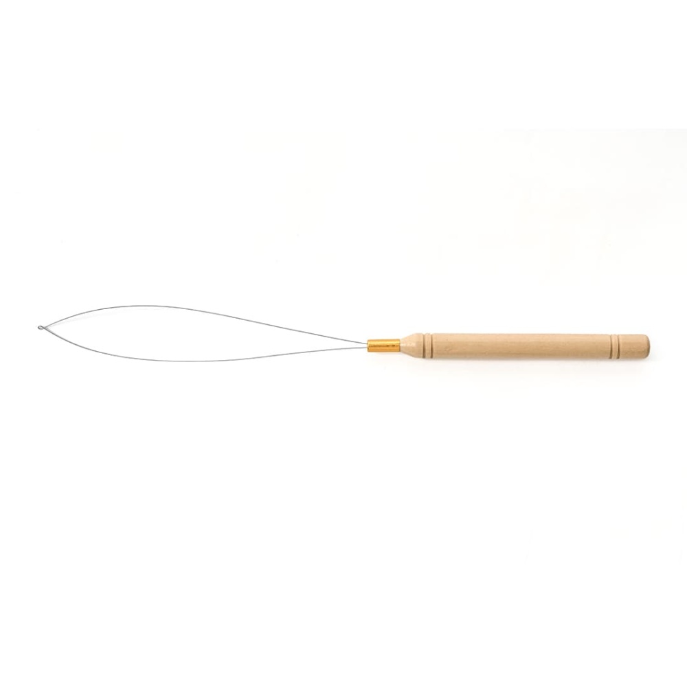Pulling Hook Tool for Hair Extensions - Stainless Steel Micro Ring Threader