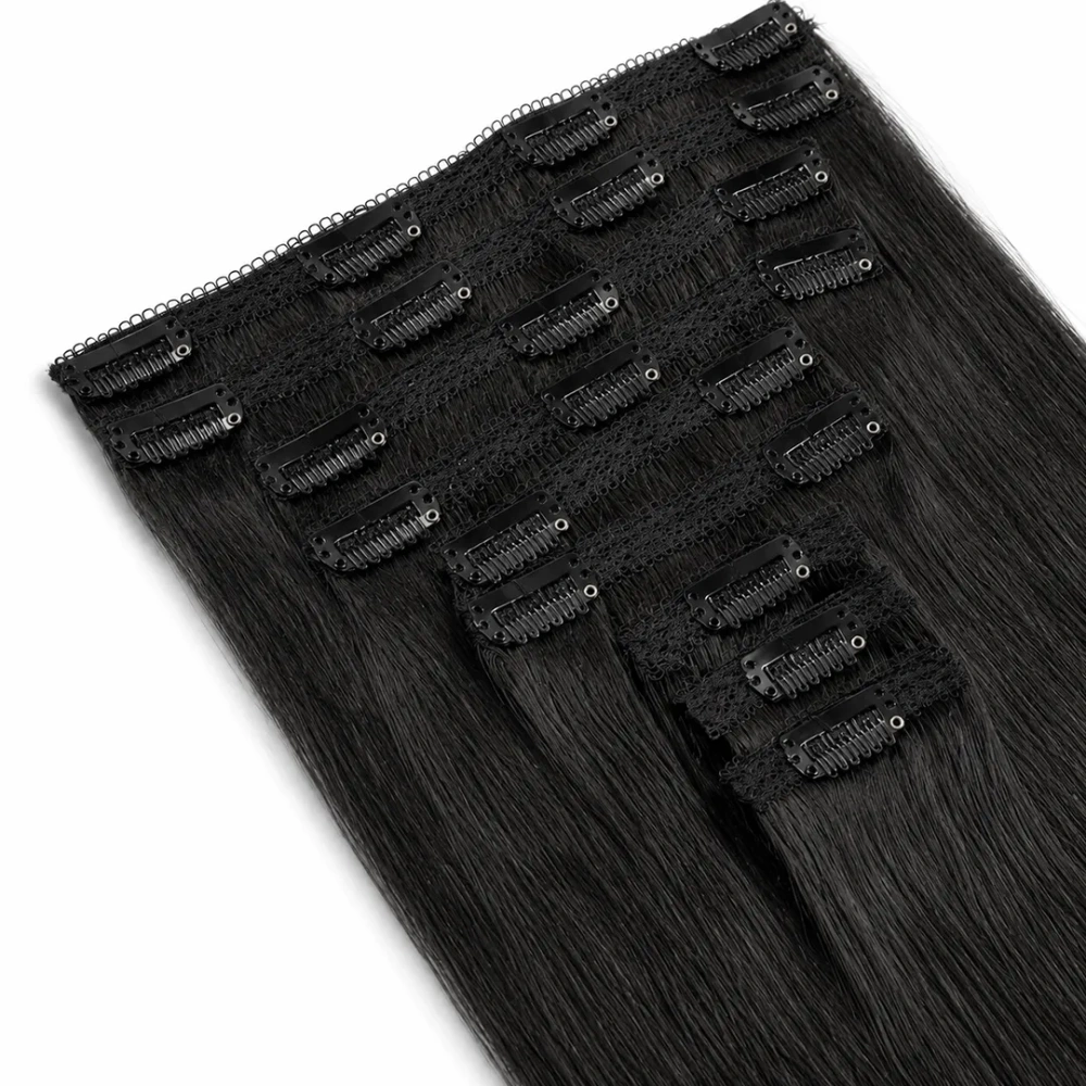 Seamless Clip-In Hair Extensions - #2 Dark Brown (140g)